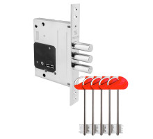 Замок Fuaro (Фуаро) врезной сувальдный MDV25/S-60.00.3R16 5key (5 ключей) 