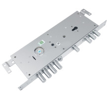 Замок Guardian (Гардиан) врезной двухсистемный ЗВ 25.14 Т (прав) с тягами (без накл), 5+1 кл (длин. кл. 54мм) /123:454/ 