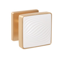 Ручка Punto (Пунто) раздельная K.EST.Q52.GIPNOZ SSG/WH-39 сатинированное золото/белый 