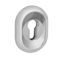 Накладка Fuaro (Фуаро) на цилиндр ESC.C/CRE/OV.12 (ESC-12C) CP хром (2шт. в уп.,отгр. по 1 шт.) 