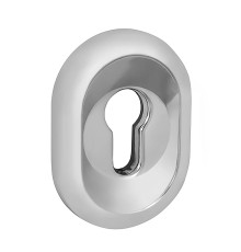 Накладка Fuaro (Фуаро) на цилиндр ESC.C/CRE/OV.12 (ESC-12C) CP хром (2шт. в уп.,отгр. по 1 шт.) 