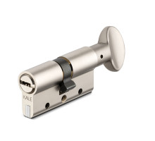Цилиндровый механизм Kale kilit (Кале килит) с вертушкой 164 DBM-E/90 (40+10+40) mm никель 5 кл. БЛИСТЕР 