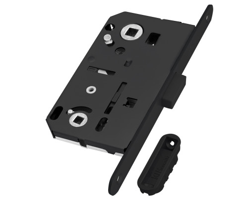 Замок Bonaiti (Бонаити) межкомнатный магнитный под WC B-FORTY N62 с отв. пл. F45 (черный), планка 190 мм