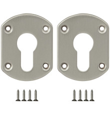 Накладка Fuaro (Фуаро) на цилиндр ESC.C+C/OV.set (ESC031) SN мат.никель (2шт.) 