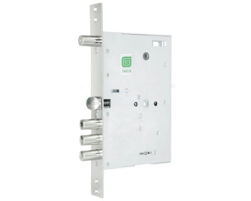 Замок Guardian (Гардиан) врезной сувальдный с задвижкой и защёлкой ЗВ 80.15 TERMO, 4 кл. (длин. кл. 59 мм) /128:6050/