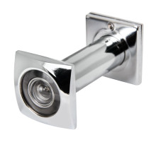 Глазок Fuaro (Фуаро) дверной, оптика пластик DV-Q 3/90-50/Z (VIEWER 3 DVQ) CP хром 