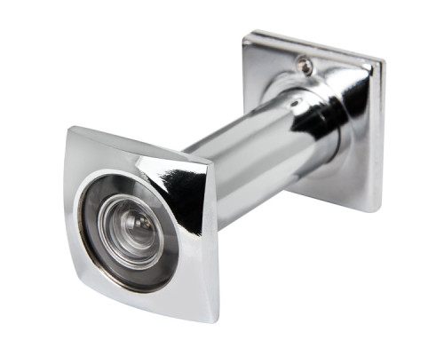 Глазок Fuaro (Фуаро) дверной, оптика пластик DV-Q 3/90-50/Z (VIEWER 3 DVQ) CP хром