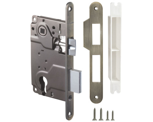 Корпус Armadillo (Армадилло) врезного замка c защёлкой METLH25-50 Box (LH 25-50) AB бронза