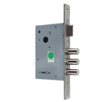 Замок Guardian (Гардиан) врезной сувальдный с защёлкой ЗВ 10.11, 4 кл. (длинный кл. 60 мм) /128:3344/ 