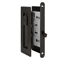 Защелка Armadillo (Армадилло) с ручками для раздвижных дверей SH.URB153.KIT011-BK (SH011 URB) BPVD-77 вороненый никель 