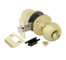 Ручка Ajax (Аякс) защелка DK682 PB-BK (6082 PB-B) (фик.) золото 