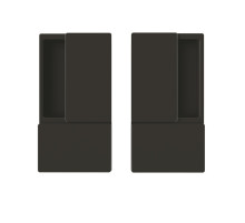 B30000.01.93 AGB (АГБ) Ручка WAVE без запирания (черный), для раздвижных дверей ПОДХОДИТ К TOUCH 