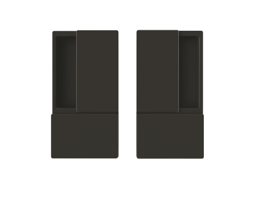 B30000.01.93 AGB (АГБ) Ручка WAVE без запирания (черный), для раздвижных дверей ПОДХОДИТ К TOUCH