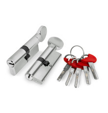 Цилиндровый Fuaro (Фуаро) механизм (D-PRO502/120) D-PRO5002Knob120(55+10+55) CP хром 5Key 