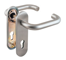 Ручка Fuaro (Фуаро) дверная FP.DH72.0433 SS 304 (DH-0433 SS 304) с пружиной,нержавейка 304, квадрат 9x140 мм 
