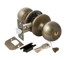 Ручка Punto (Пунто) защелка DK672 MAB-ET (6072 MAB-E) (кл./фик.) мат. бронза 