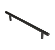 Ручка-рейлинг Ajax (Аякс) мебельная MB-H-005-160 мм BL черный 