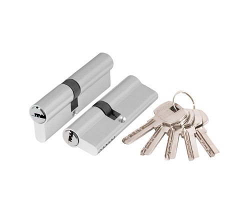 Цилиндровый Ajax (Аякс) механизм (AX200/100) AX2000Key100 mm (45+10+45) CP хром 5 кл.