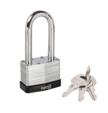 Замок Punto (Пунто) навесной PK-6550L 3 key англ. длиная дужка 
