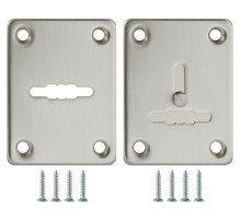 Накладка Fuaro (Фуаро) на сувальдный замок ESC.S-lift+S/K.set (ESC081/082) мат.никель (2шт.) 