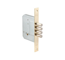 Замок Kale kilit (Кале килит) врезной крестообразный 189/4MF (52 mm) (латунь), 5 кл. 