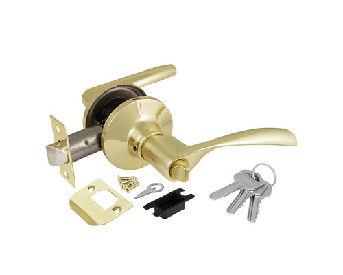 Ручка Ajax (Аякс) защелка DK610 PB-ET (6010 PB-E) (кл./фик.) золото