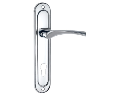 Ручка Punto (Пунто) на планке HANDLE90.CRONA.18-85 (P90 8518 CRONA) СP хром