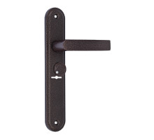 Ручка дверная Mettem (Меттэм) для ЗВ9 902 НР 0501 (плоская) с пружиной медн.антик 