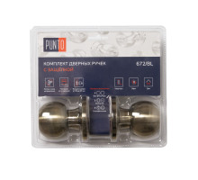 Ручка Punto (Пунто) защелка DK672/BL AB-PS (без фик.) бронза 