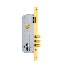 Корпус Fuaro (Фуаро) врезного замка с защёлкой DD900/C-45.85.3MR (900 3MR W/B) PB латунь 