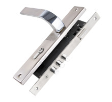 Замок цилиндровый Punto (Пунто) с ручкой LOCKSET90.ORION.4585-3 (KIT P90 4585/3 ORION) SN/CP мат.никель/хром 