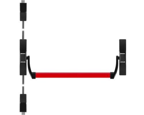 Ручка-штанга Fuaro (Фуаро) нажимная AP.1700C push-bar (ANTI-PANIC 1700С) с тягами для двухстворчатых дверей