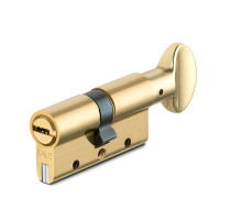 Цилиндровый механизм Kale kilit (Кале килит) с вертушкой 164 DBM-E/70 (30+10+30) mm латунь 5 кл. 