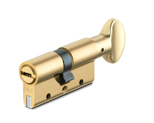 Цилиндровый механизм Kale kilit (Кале килит) с вертушкой 164 DBM-E/70 (30+10+30) mm латунь 5 кл.