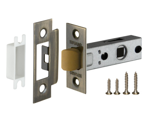 Защелка Fuaro (Фуаро) врезная PLASTP12-45-25 (P12-45) AB бронза