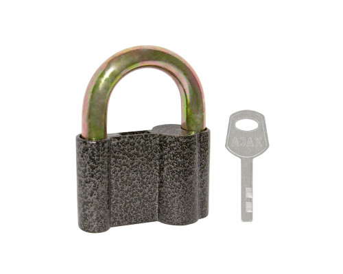 Замок Ajax (Аякс) навесной PD-4070 (PD-40-70) 3 fin key /коробка