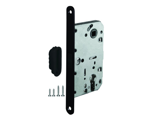 Корпус Ajax (Аякс) врезного замка с защелкой MAGNLN85-50 BL черный