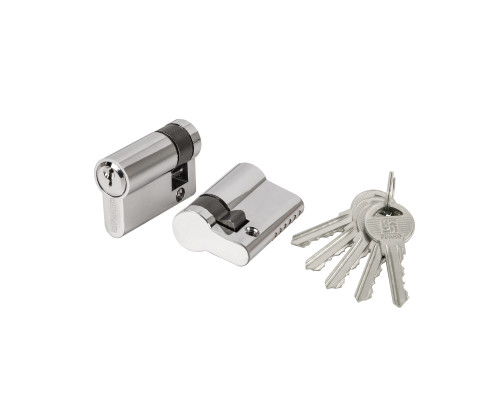 Цилиндровый Fuaro (Фуаро) механизм (100 ZA/45) 1000ZAKey45(5+10+30) CP хром 5Key