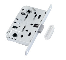 B06102.50.FM.640 AGB (АГБ) Защелка врезная WC (белый) MEDIANA POLARIS с отв. планкой (скин) 