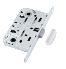 B06102.50.FM.640 AGB (АГБ) Защелка врезная WC (белый) MEDIANA POLARIS с отв. планкой (скин) 