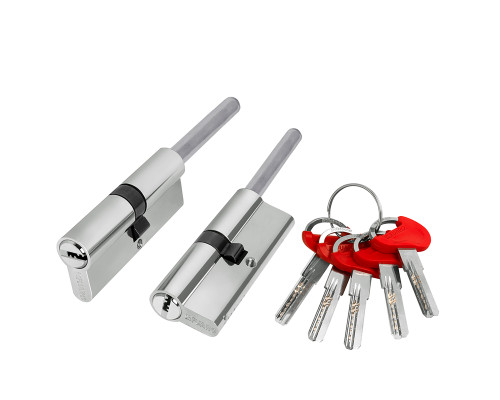 Цилиндровый Fuaro (Фуаро) механизм D-PRO5007 Tang 80 w/k (45+10+25) CP хром 5Key без верт.