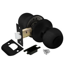 Ручка Ajax (Аякс) защелка DK682 BL-PS (6082 BL-P) (без фик.) черный 