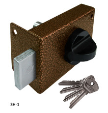 Замок Omega (Омега) накладной цилиндровый ЗН1 бронза 