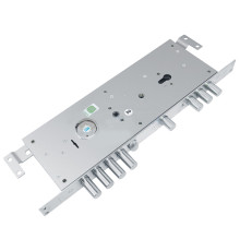 Замок Guardian (Гардиан) врезной двухсистемный ЗВ 25.14 Т (лев) с тягами (без накл), 5+1 кл (длин. кл. 54 мм) /123:453/ 