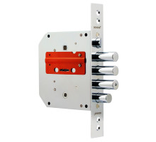 Замок Border (Бордер) врезной сувальдный с задвижкой и защёлкой ЗВ9-6 ЛКЗ (лев.), 5 кл. /77412/ 