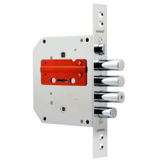 Замок Border (Бордер) врезной сувальдный с задвижкой и защёлкой ЗВ9-6 ЛКЗ (лев.), 5 кл. /77412/ 