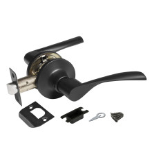 Ручка Ajax (Аякс) защелка DK610 BL-PS (6010 BL-P) (без фик.) черный 