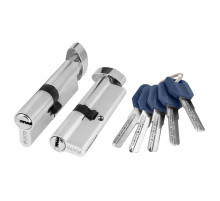 Цилиндровый Punto (Пунто) механизм (Z402/80) Z4002Knob80(35+10+35) с вертушкой CP хром 