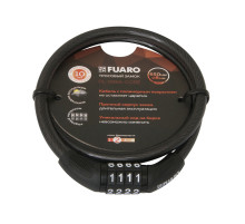 Замок Fuaro (Фуаро) тросовый PL-BIKE-0865-CODE (8х650)(PL-0865-CODE) /подвес 