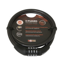 Замок Fuaro (Фуаро) тросовый PL-BIKE-0865-CODE (8х650)(PL-0865-CODE) /подвес 
